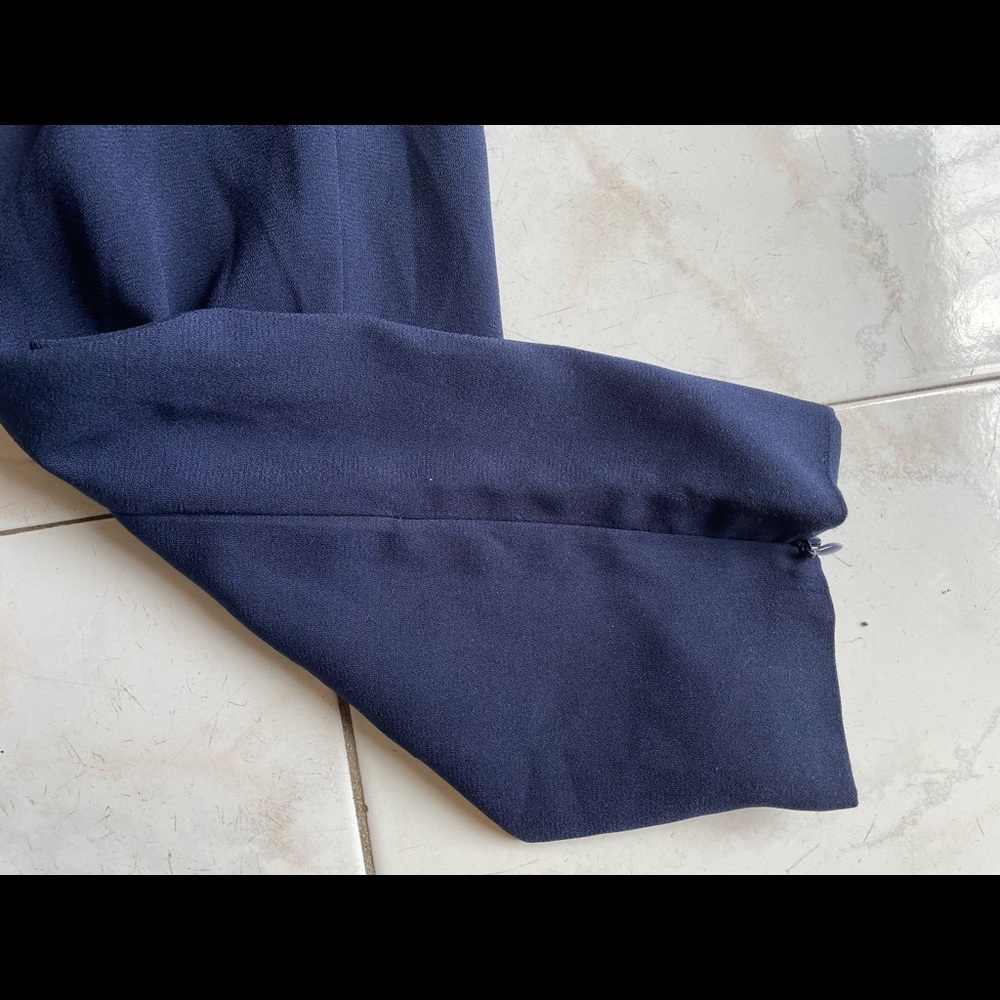 FINDERS KEEPERS JUMPSUIT size small navy strappy open back - Picture 8 of 10
